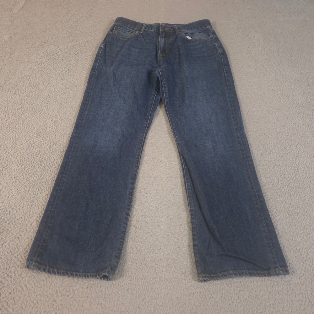 Gap Jeans Mens 32x32 Blue Relaxed Straight Leg 100% Cotton Denim Classic Pocket